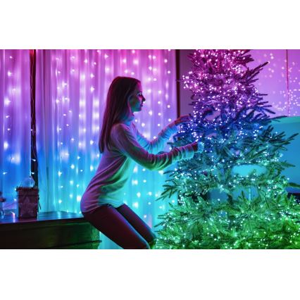 Twinkly - LED RGBW Prigušive vanjske božićne lampice STRINGS 250xLED 23,5m IP44 Wi-Fi