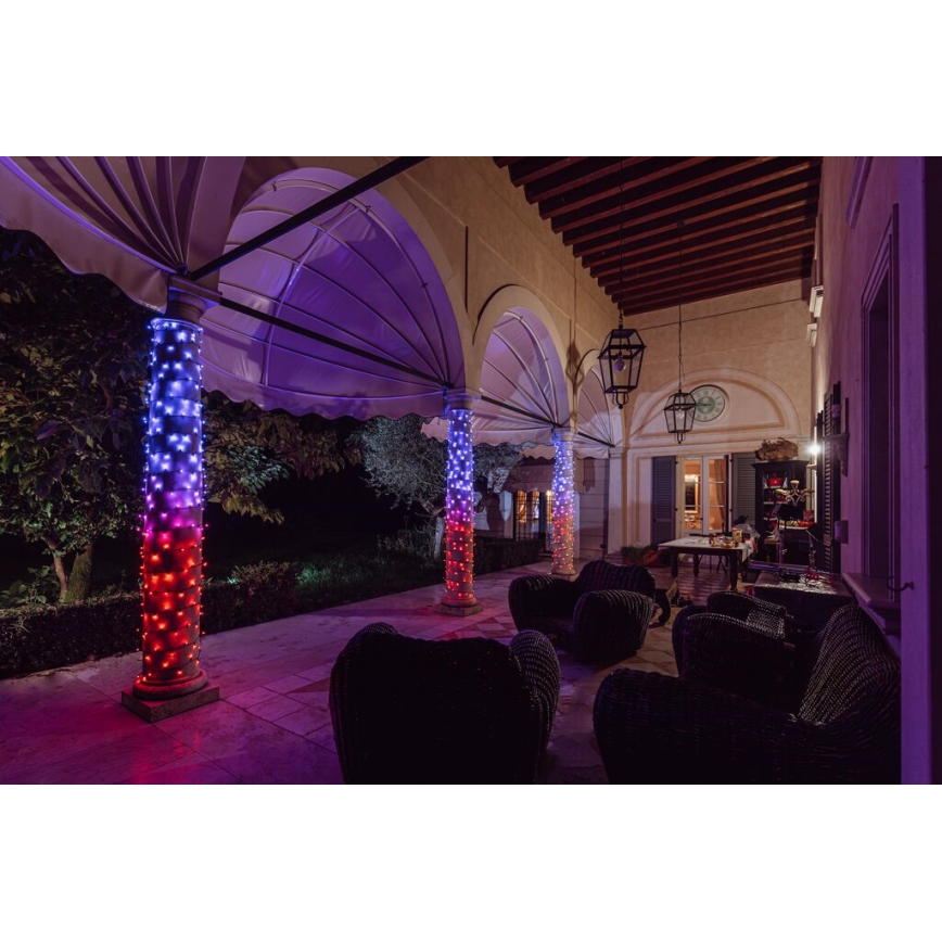 Twinkly - LED RGBW Prigušive vanjske božićne lampice STRINGS 250xLED 23,5m IP44 Wi-Fi