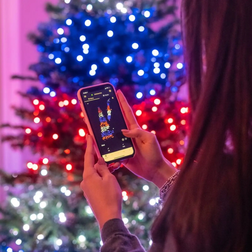 Twinkly - LED RGBW vanjski božićni lanac s prigušivanjem STRINGS 250xLED 23,5m IP44 Wi-Fi