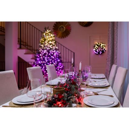 Twinkly - LED RGBW Prigušive vanjske božićne lampice STRINGS 250xLED 23,5m IP44 Wi-Fi