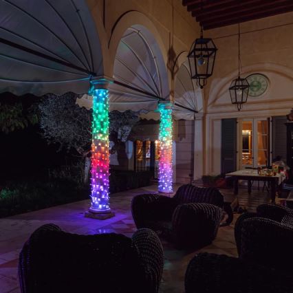 Twinkly - LED RGBW Prigušive vanjske božićne lampice STRINGS 250xLED 23,5m IP44 Wi-Fi