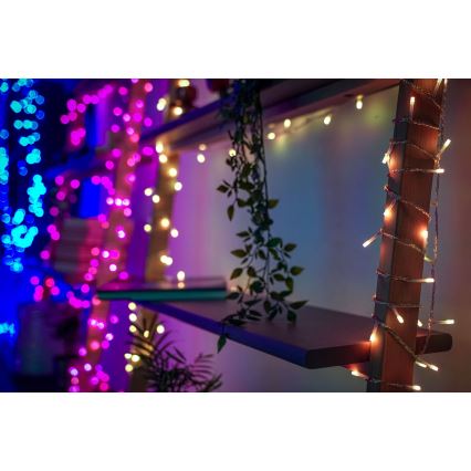 Twinkly - LED RGBW Prigušive vanjske božićne lampice STRINGS 250xLED 23,5m IP44 Wi-Fi