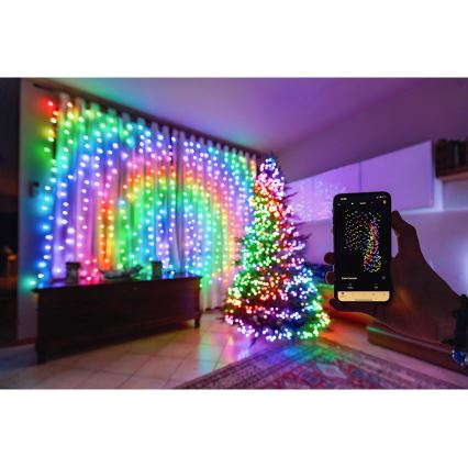 Twinkly - LED RGBW Prigušive vanjske božićne lampice STRINGS 250xLED 23,5m IP44 Wi-Fi