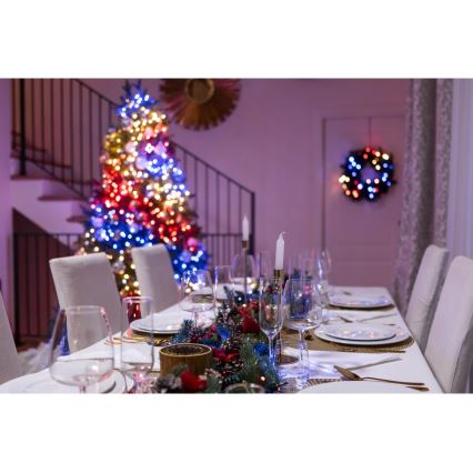Twinkly - LED RGBW Prigušive vanjske božićne lampice STRINGS 250xLED 23,5m IP44 Wi-Fi