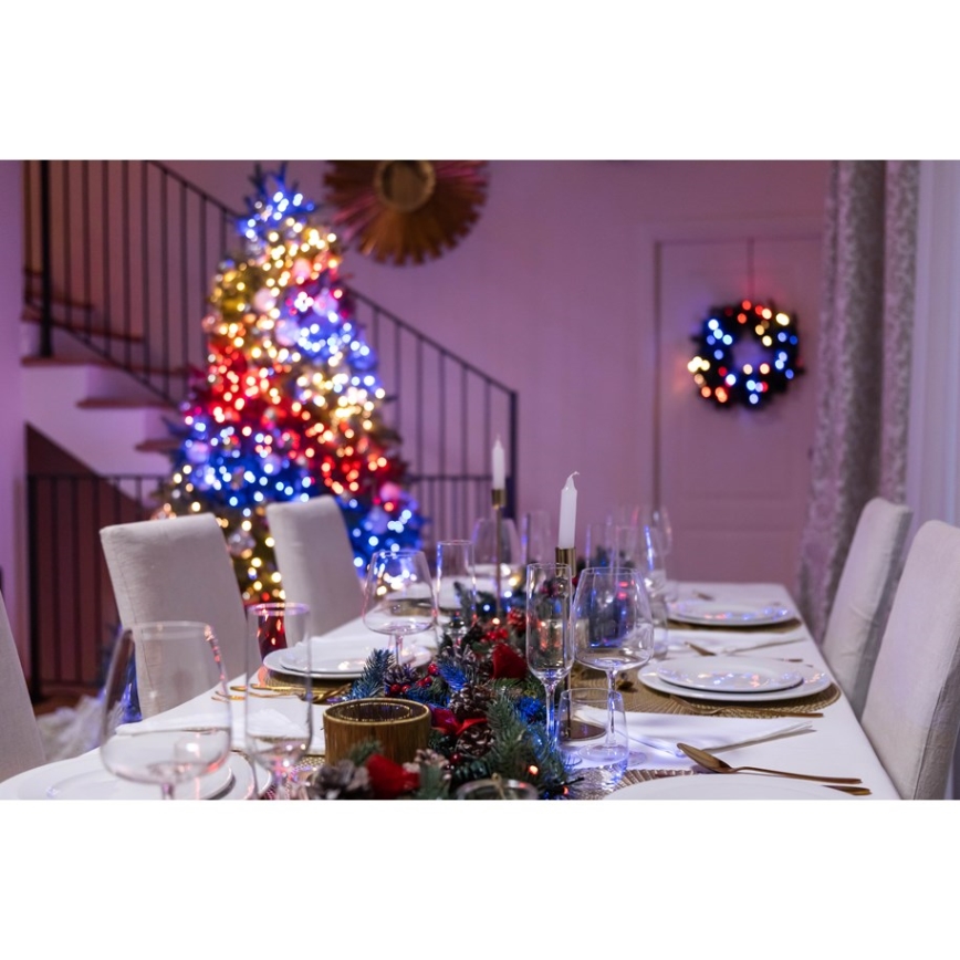 Twinkly - LED RGBW Prigušive vanjske božićne lampice STRINGS 250xLED 23,5m IP44 Wi-Fi
