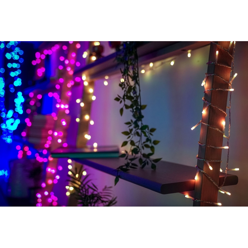 Twinkly - LED RGBW s mogućnošću prigušivanja vanjski božićni niz STRINGS 250xLED 23,5m IP44 Wi-Fi