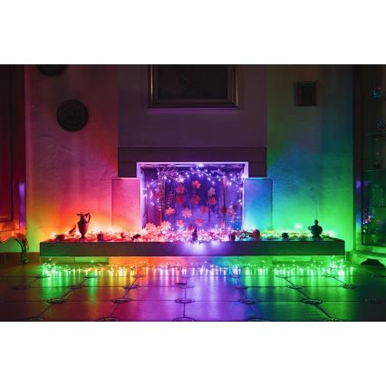 Twinkly - LED RGBW vanjski niz s mogućnošću prigušivanja STRINGS 250xLED 23,5 m IP44 Wi-Fi