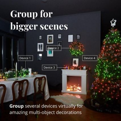 Twinkly - LED RGBW vanjski niz s mogućnošću prigušivanja STRINGS 250xLED 23,5 m IP44 Wi-Fi