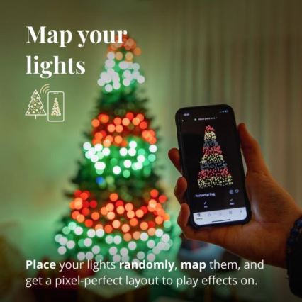 Twinkly - LED RGBW vanjski niz s mogućnošću prigušivanja STRINGS 250xLED 23,5 m IP44 Wi-Fi