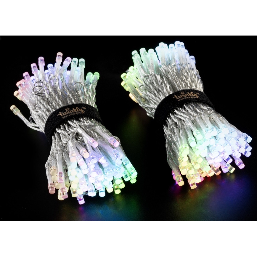 Twinkly - LED RGBW vanjski niz s mogućnošću prigušivanja STRINGS 250xLED 23,5 m IP44 Wi-Fi