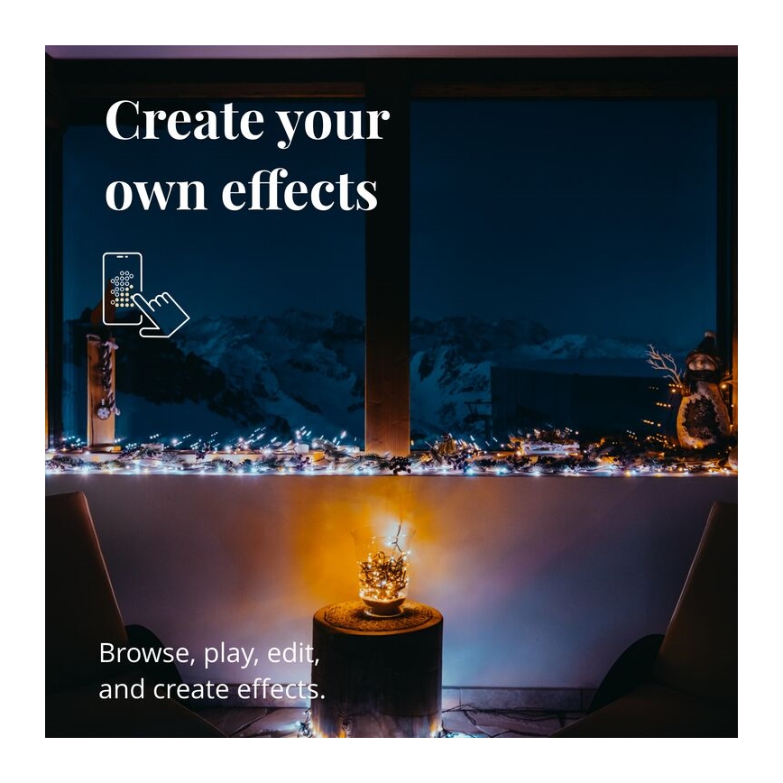 Twinkly - LED Prigušive vanjske božićne lampice STRINGS 400xLED 35,5m IP44 Wi-Fi