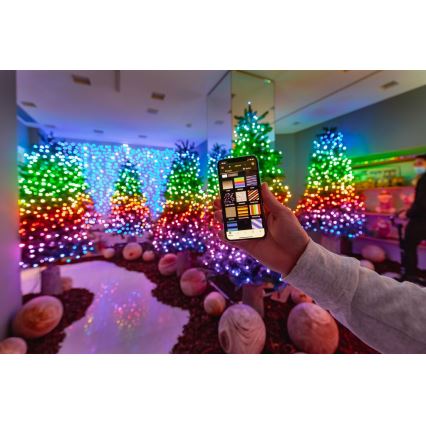 Twinkly - LED RGB Prigušive vanjske božićne lampice STRINGS 400xLED 35,5m IP44 Wi-Fi