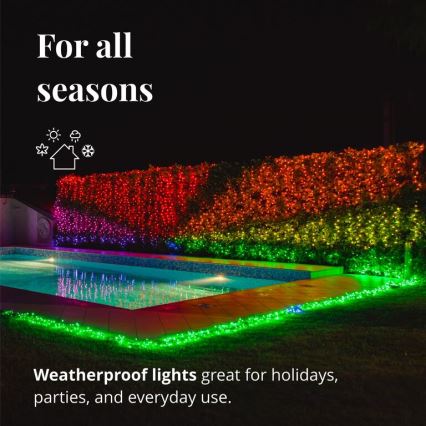 Twinkly - LED RGB Prigušive vanjske božićne lampice STRINGS 400xLED 35,5m IP44 Wi-Fi