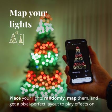 Twinkly - LED RGB Prigušive vanjske božićne lampice STRINGS 400xLED 35,5m IP44 Wi-Fi