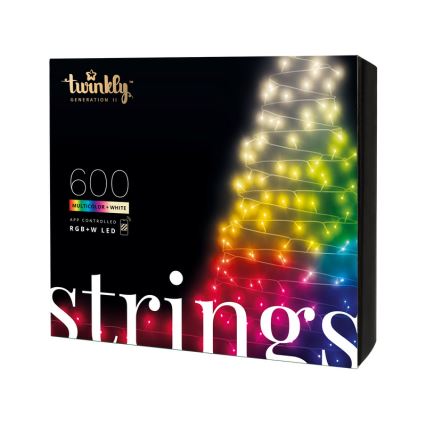 Twinkly - LED RGBW Prigušive vanjske božićne lampice STRINGS 600xLED 51,5m IP44 Wi-Fi