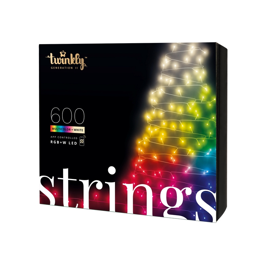 Twinkly - LED RGBW Prigušive vanjske božićne lampice STRINGS 600xLED 51,5m IP44 Wi-Fi