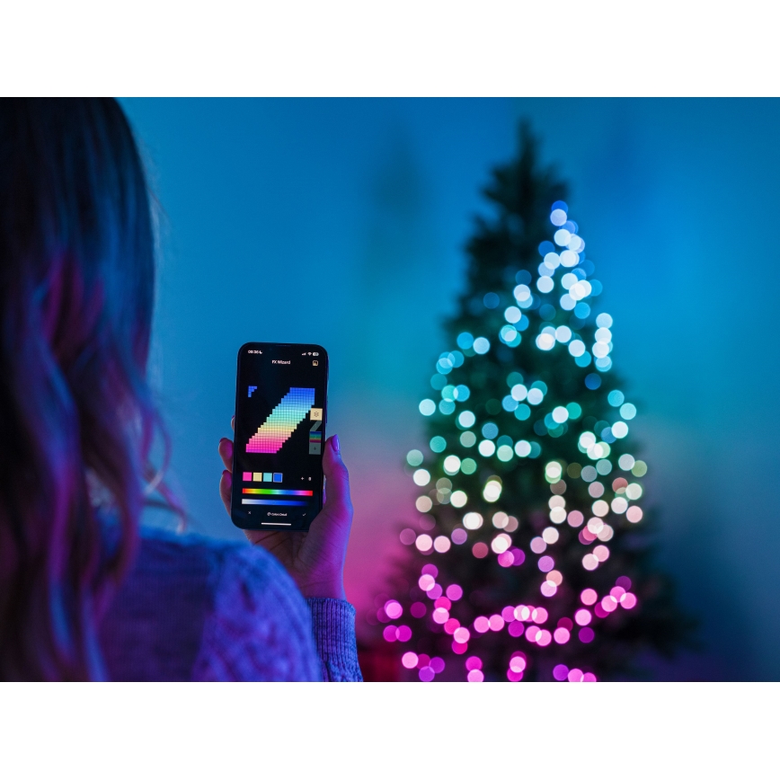 Twinkly - LED RGB Prigušive vanjske božićne lampice STRINGS 750xLED 63,5m IP44 Wi-Fi