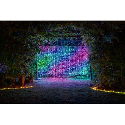 Twinkly - LED RGBW vanjska božićna zavjesa CURTAIN 210xLED 6,1m IP44 Wi-Fi s mogućnošću prigušivanja