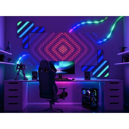 Twinkly - LED RGB Prigušiva božićna zavjesa MATRIX 480xLED 1x1 m Wi-Fi