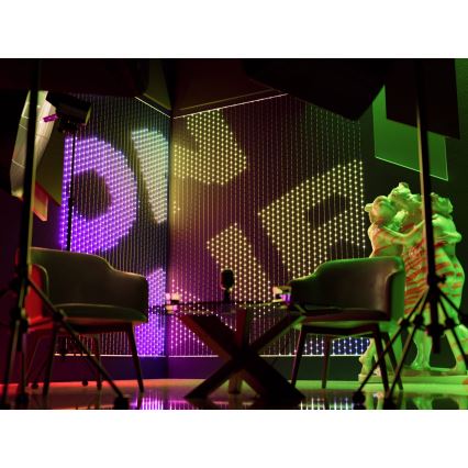 Twinkly - LED RGB Prigušiva božićna zavjesa MATRIX 480xLED 1x1 m Wi-Fi