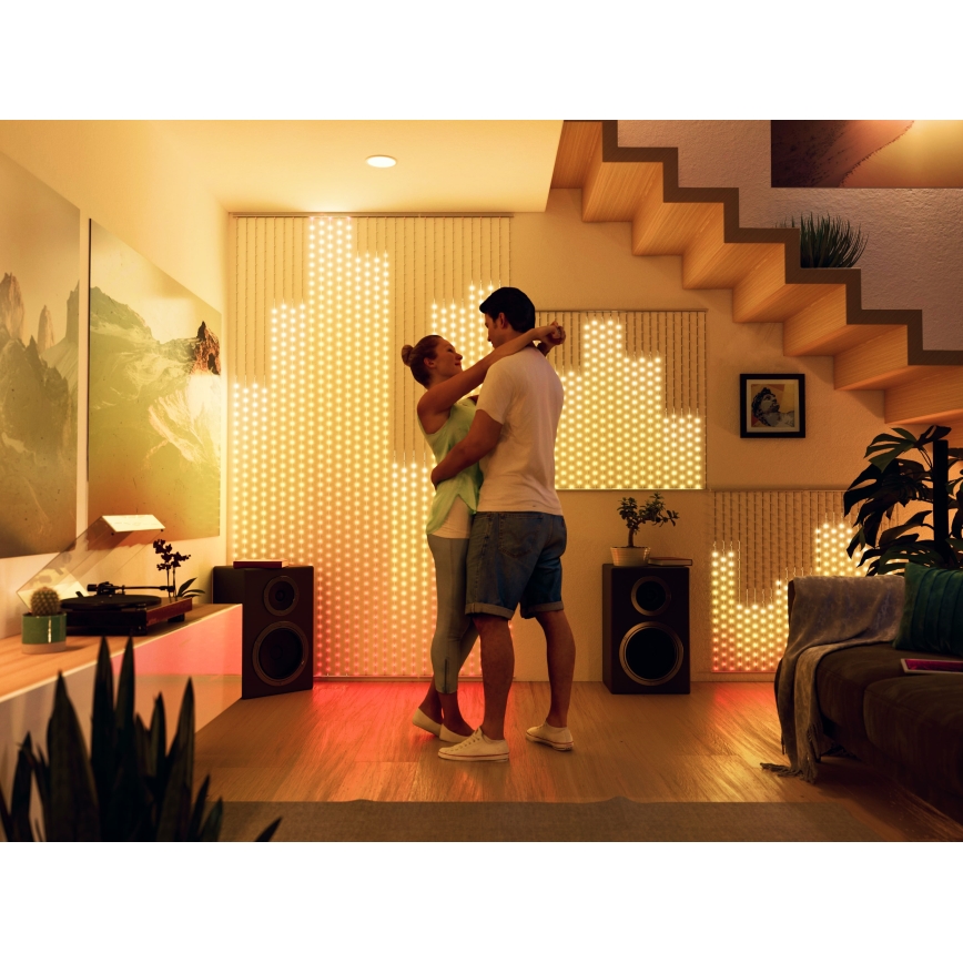 Twinkly - LED RGB Prigušiva božićna zavjesa MATRIX 480xLED 1x1 m Wi-Fi