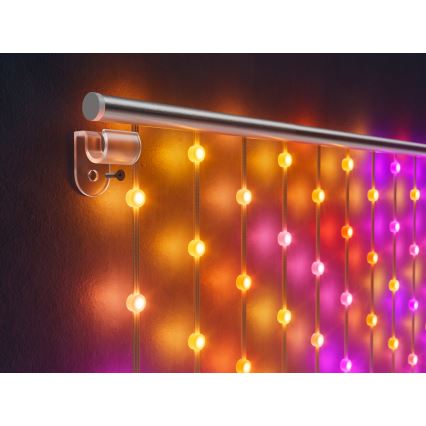 Twinkly - LED RGB Prigušiva božićna zavjesa MATRIX 480xLED 1x1 m Wi-Fi