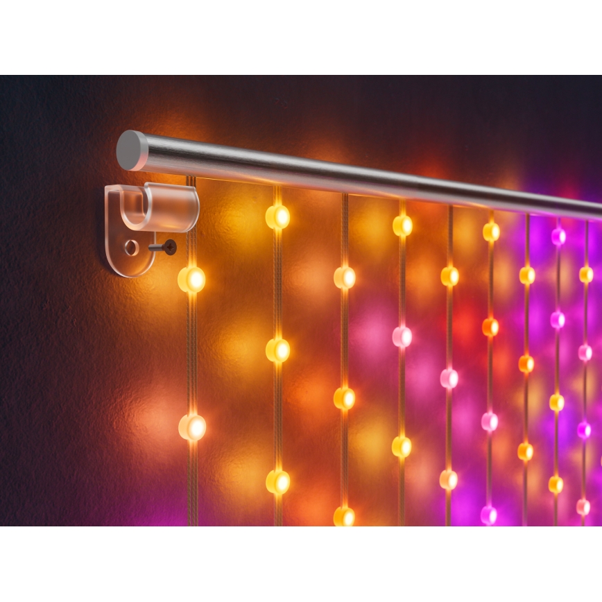 Twinkly - LED RGB Prigušiva božićna zavjesa MATRIX 480xLED 1x1 m Wi-Fi