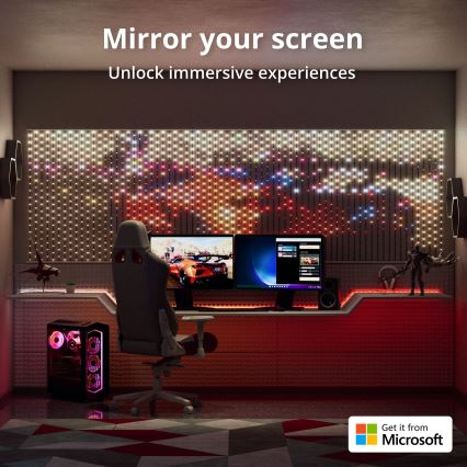 Twinkly - LED RGB Prigušiva božićna zavjesa MATRIX 480xLED 1x1 m Wi-Fi
