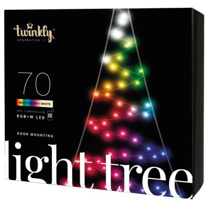 Twinkly - LED RGBW Prigušivo vanjsko božićno drvce LIGHT TREE 70xLED IP44 Wi-Fi