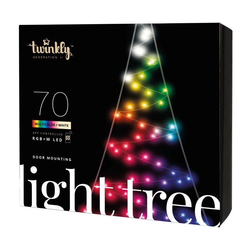 Twinkly - LED RGBW Prigušivo vanjsko božićno drvce LIGHT TREE 70xLED IP44 Wi-Fi