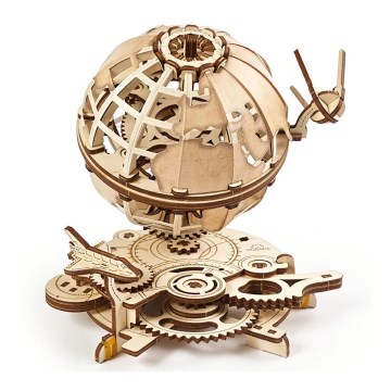 Ugears - 3D drvena mehanička slagalica Globus