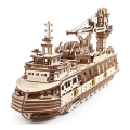Ugears - 3D drvena mehanička slagalica Istraživački brod