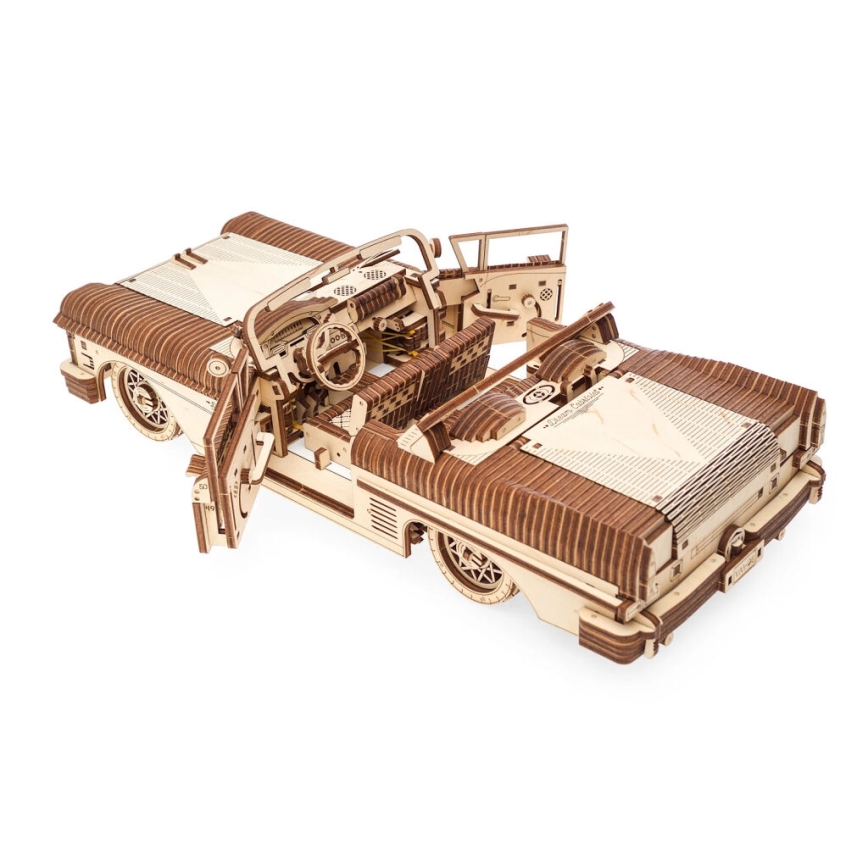 Ugears - 3D drvene mehaničke puzzle Cabriolet