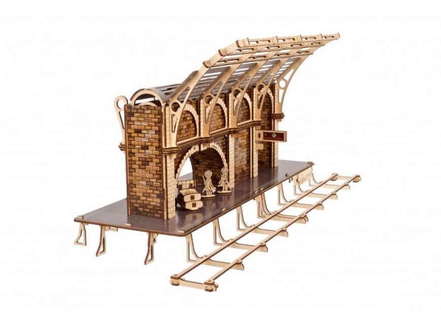 Ugears - 3D drvene mehaničke puzzle Harry Potter peron