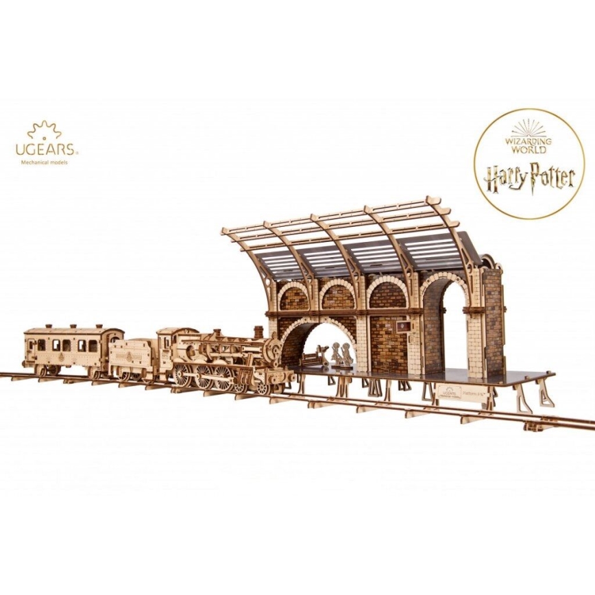 Ugears - 3D drvene mehaničke puzzle Harry Potter peron