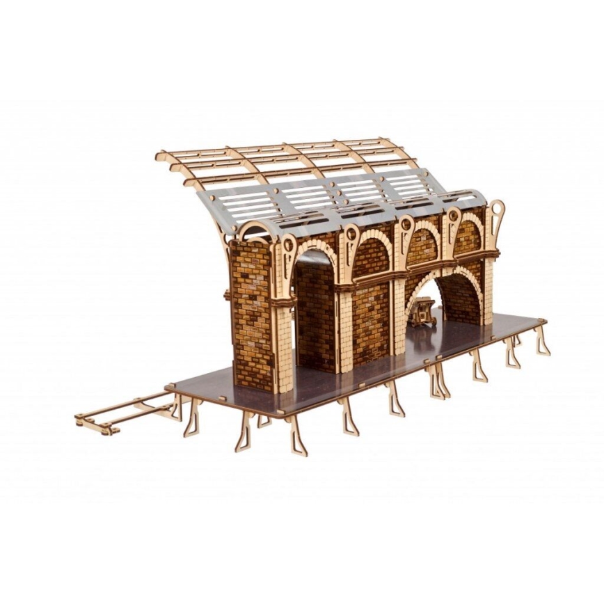 Ugears - 3D drvene mehaničke puzzle Harry Potter peron