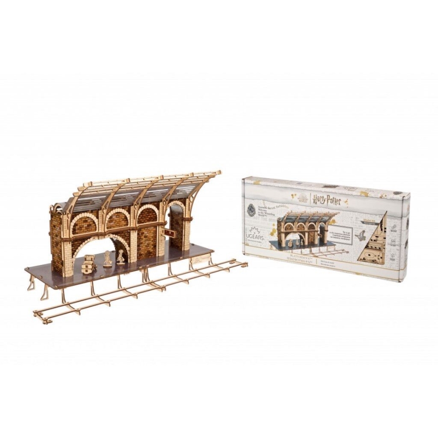 Ugears - 3D drvene mehaničke puzzle Harry Potter peron