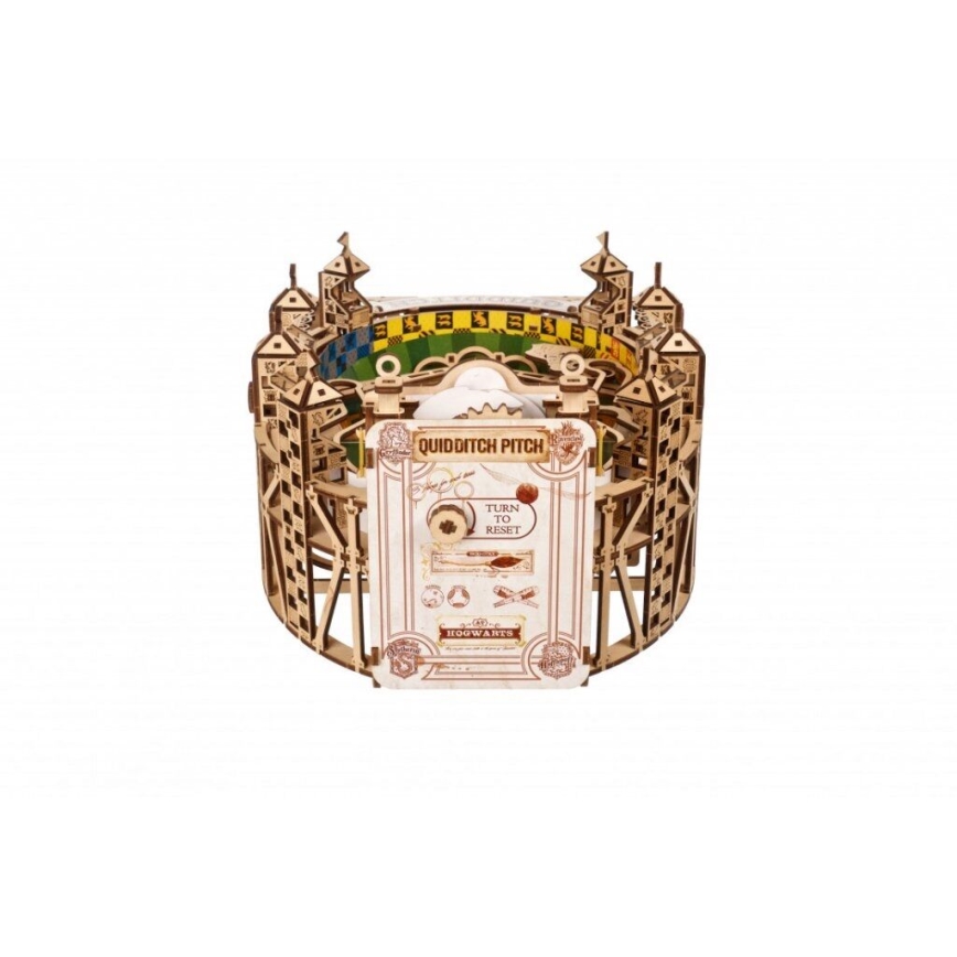 Ugears - 3D drvene mehaničke puzzle Harry Potter Quidditch fliper