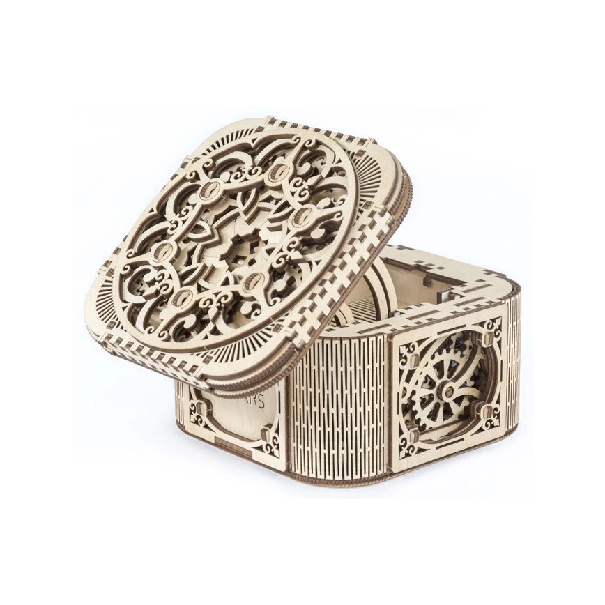 Ugears - 3D drvene mehaničke puzzle Kutija za nakit