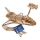 Ugears - 3D drvene mehaničke puzzle Raketoplan NASA
