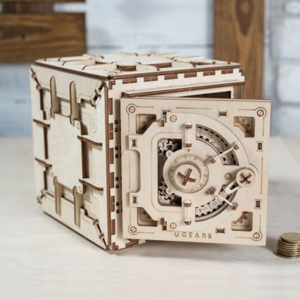 Ugears - 3D drvene mehaničke puzzle Sef