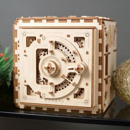 Ugears - 3D drvene mehaničke puzzle Sef