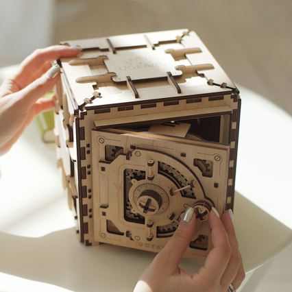 Ugears - 3D drvene mehaničke puzzle Sef