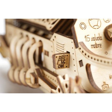 Ugears - 3D drvene mehaničke puzzle U9 Automobil Grand Prix