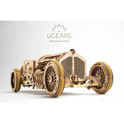 Ugears - 3D drvene mehaničke puzzle U9 Automobil Grand Prix