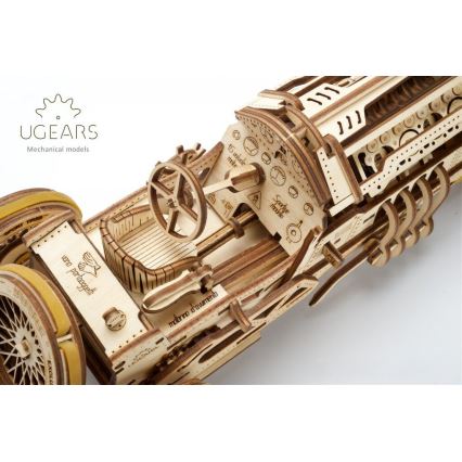 Ugears - 3D drvene mehaničke puzzle U9 Automobil Grand Prix