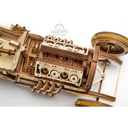 Ugears - 3D drvene mehaničke puzzle U9 Automobil Grand Prix