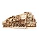 Ugears - 3D drvene mehaničke puzzle V-Express parna lokomotiva s tenderom