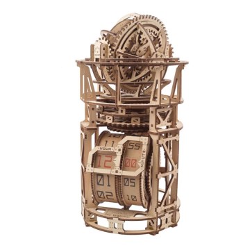 Ugears - 3D drveni mehanički puzzle Satni mehanizam s tourbillonom