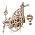 Ugears - 3D drveni mehanički puzzle Zidni sat Aero